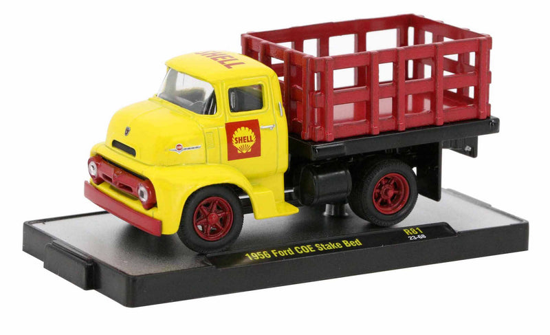 1956 Ford COE Stake Bed Shell Oil M2 Machines 1:64 Scale Auto-Thentics Release 81