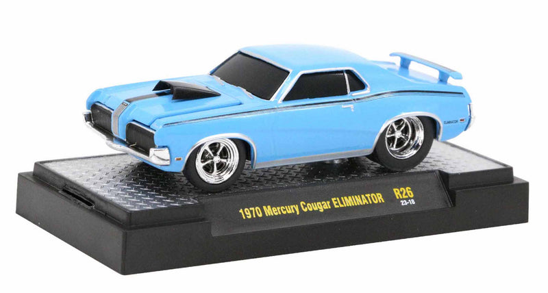 1970 Mercury Cougar Eliminator M2 Machines 1:64 Scale Ground Pounders Release 26