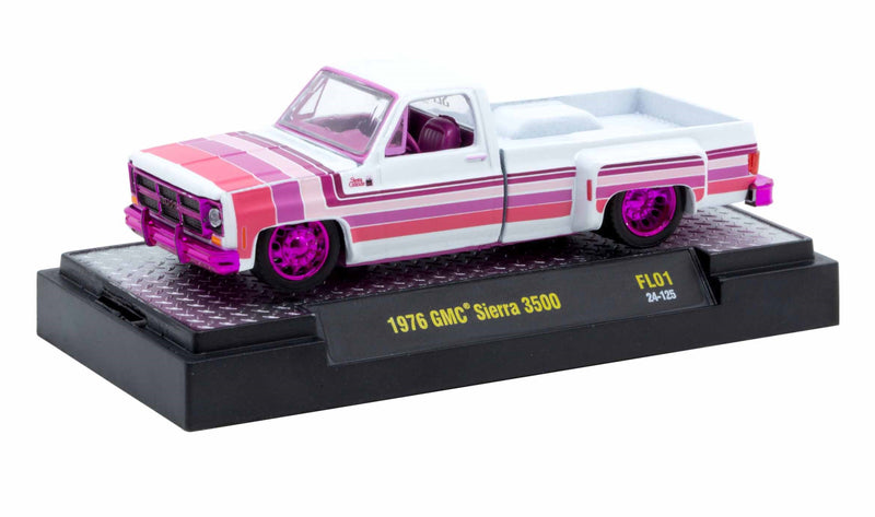 Chase 1976 GMC Sierra 3500 M2 Machines 1:64 Scale SEMA Exclusive