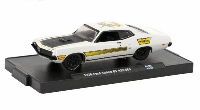 1970 Ford Torino GT 429 SCJ Weiand M2 Machines 1:64 Diecast