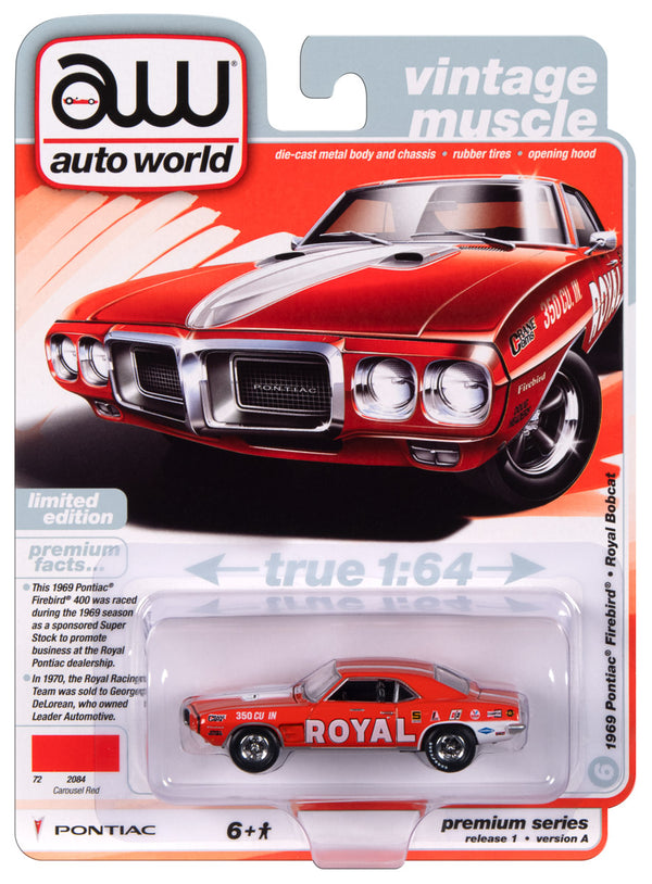 1969 Pontiac Firebird Royal Auto World Premium Series Release 1 1:64 Scale