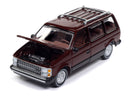 1985 Dodge Caravan Red Auto World Premium Series 2024 Release 2B 1:64 Scale
