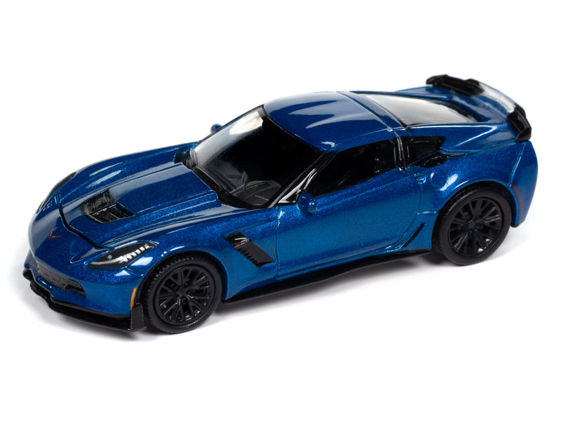 2019 Chevrolet Corvette Z06 Blue Auto World Premium Series 2024 Release 2B 1:64 Scale