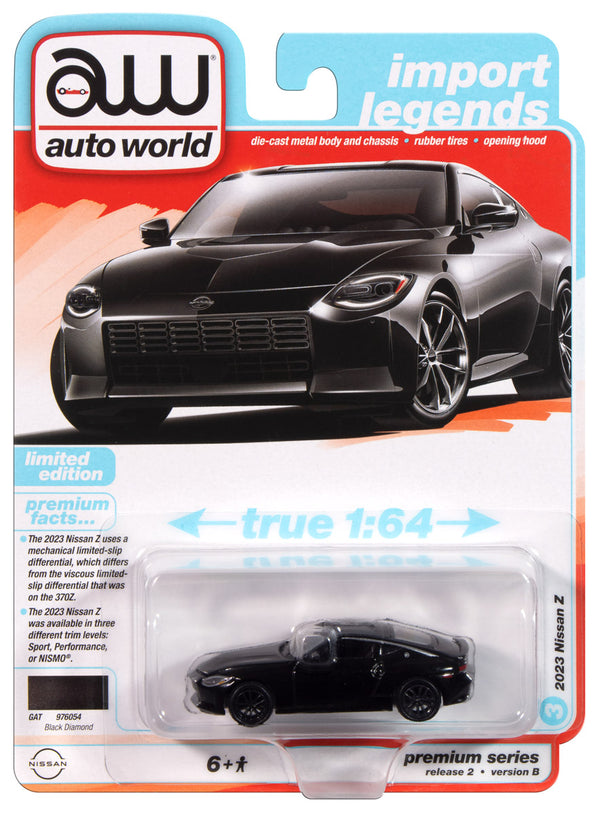 2023 Nissan Z Black Auto World Premium Series 2024 Release 2A 1:64 Scale