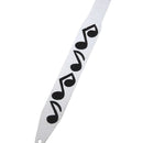 Axe Heaven Stevie Ray Vaughan White Music Note Miniature Guitar Strap**STRAP ONLY**