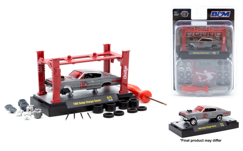 1966 Dodge Charger B&M M2 Machines 1:64 Scale Model Kit Release 75