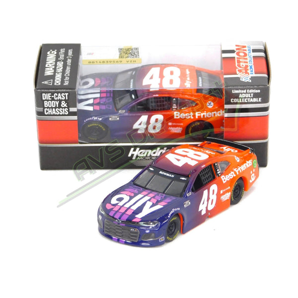 Alex Bowman 2021 Ally / Best Friends 1:64 Nascar Diecast Chassis Rubber Tires - Lionel Racing - AVS Diecast