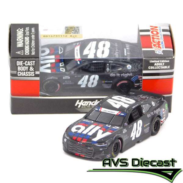 Alex Bowman 2021 Ally Salutes 1:64 Nascar Diecast Chassis Rubber Tires - Lionel Racing - AVS Diecast