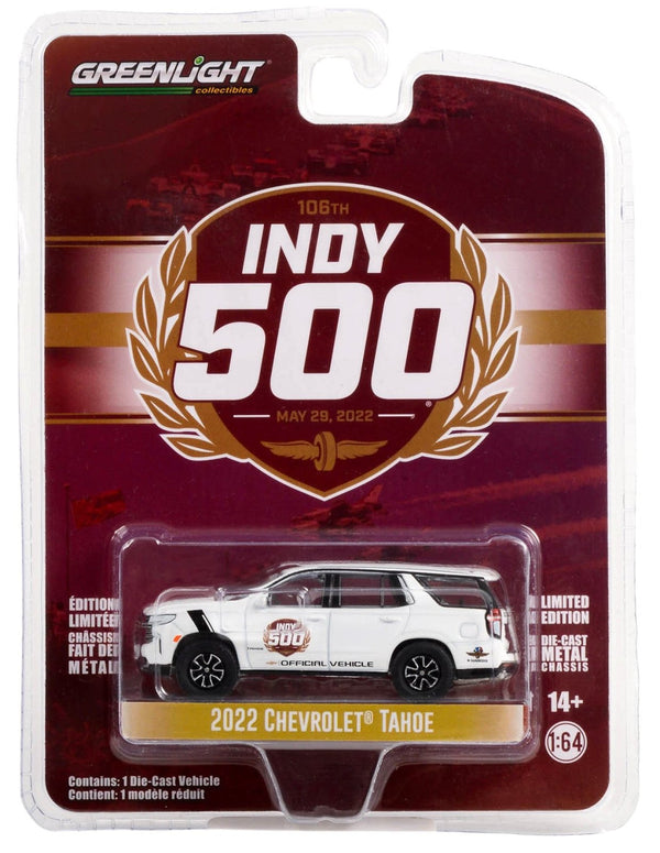 Anniversary Collection 28120-F 2022 Chevrolet Tahoe Indy 500 - Greenlight - AVS Diecast
