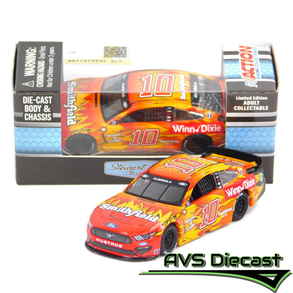Aric Almirola 2021 Smithfield Darlington Throwback 1:64 Nascar Diecast Chassis Rubber Tires - Lionel Racing - AVS Diecast