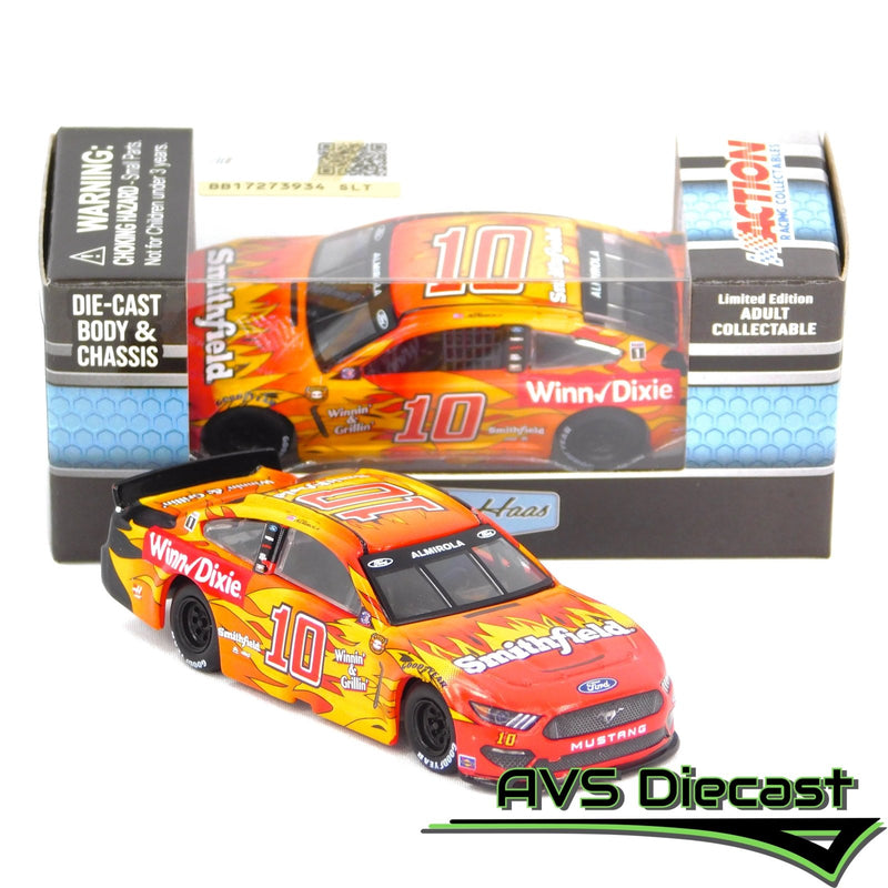 Aric Almirola 2021 Smithfield Darlington Throwback 1:64 Nascar Diecast Chassis Rubber Tires - Lionel Racing - AVS Diecast