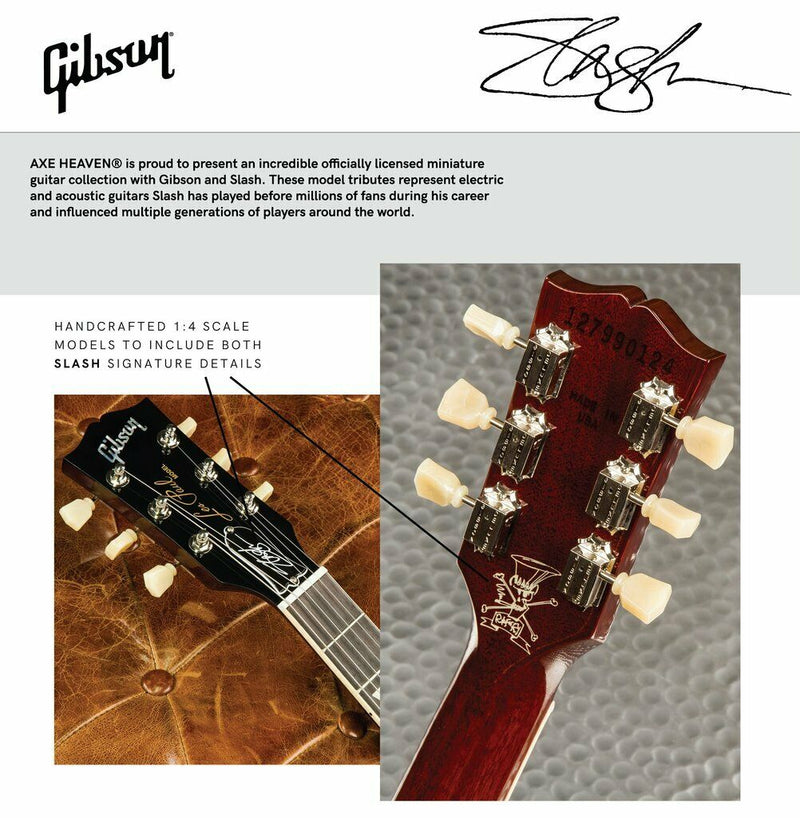 Axe Heaven Slash Gibson J-45 Vermillion Burst Acoustic Miniature Guitar GG-633 - Axe Heaven - AVS Diecast