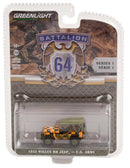 Battalion 64 61010-D 1943 Willys MB Jeep - Greenlight - AVS Diecast