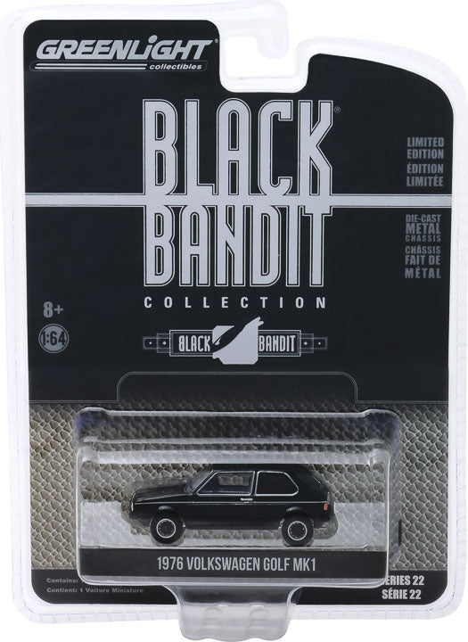Black Bandit 28010-C 1976 Volkswagen Golf Mk1 - Greenlight - AVS Diecast