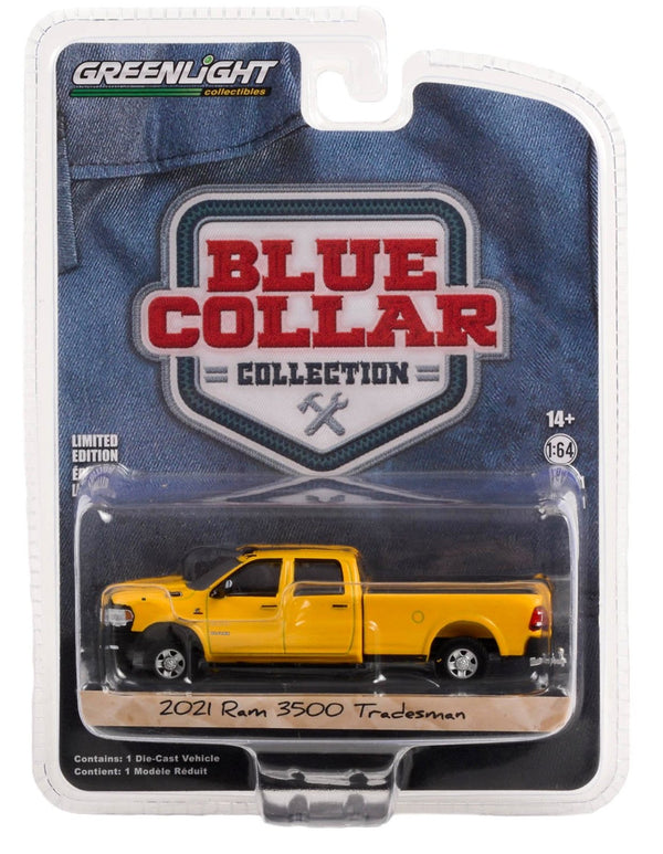 Blue Collar 35240-E 2021 Ram 3500 Tradesman - Greenlight - AVS Diecast