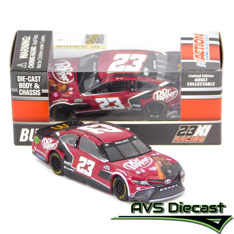 Bubba Wallace 2021 Dr. Pepper Fan Vote 1:64 Nascar Diecast Chassis Rubber Tires - Lionel Racing - AVS Diecast