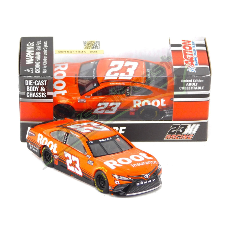 Bubba Wallace 2021 Root Insurance 1:64 Nascar Diecast Chassis Rubber Tires - Lionel Racing - AVS Diecast