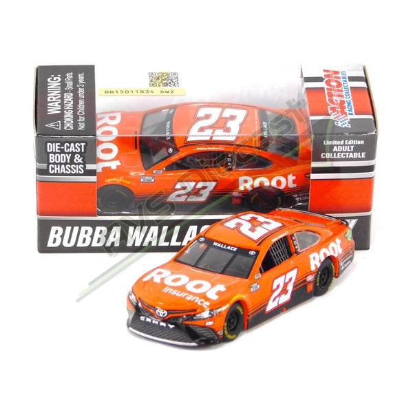 Bubba Wallace 2021 Root Insurance 1:64 Nascar Diecast Chassis Rubber Tires - Lionel Racing - AVS Diecast