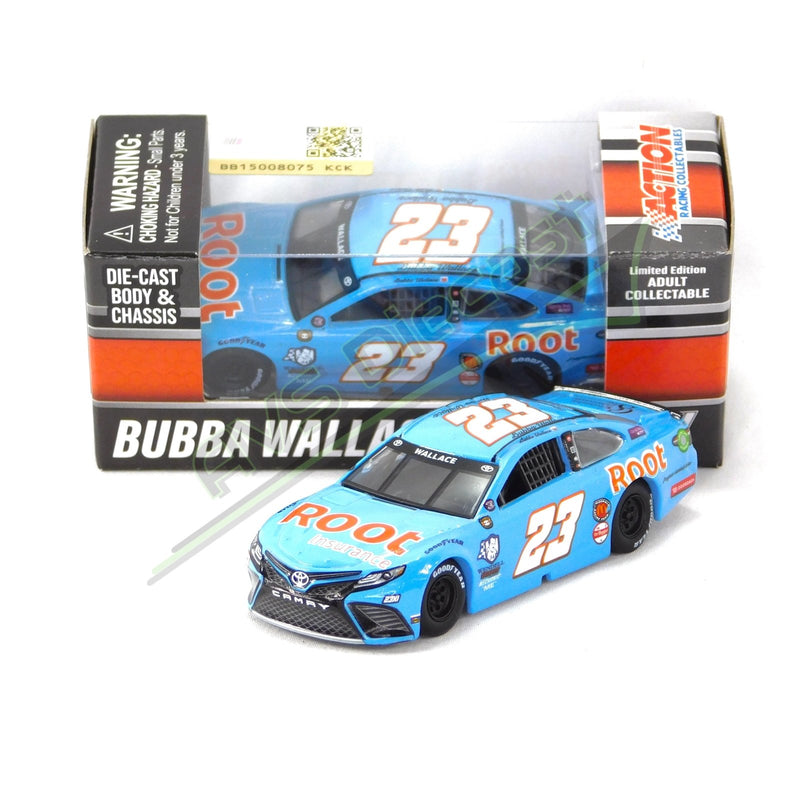 Bubba Wallace 2021 Root Insurance Darlington Throwback 1:64 Nascar Diecast Chassis Rubber Tires - Lionel Racing - AVS Diecast