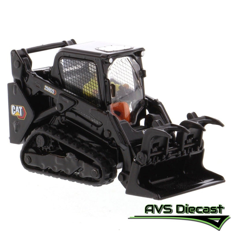 Caterpillar 259D3 Compact Track Loader with Special Black Paint 1:50 Scale Diecast 85677BK - Diecast Masters - AVS Diecast