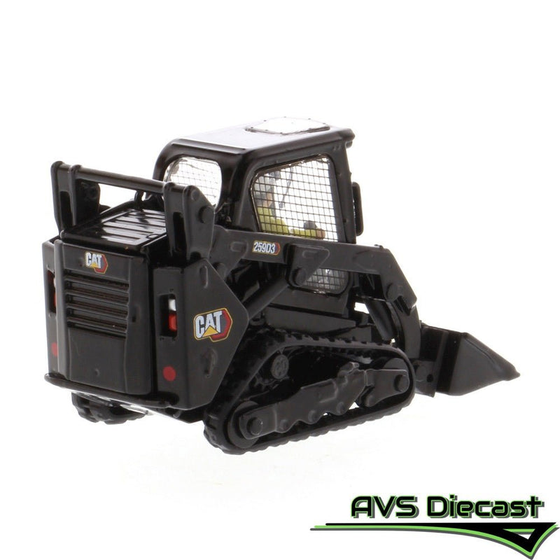 Caterpillar 259D3 Compact Track Loader with Special Black Paint 1:50 Scale Diecast 85677BK - Diecast Masters - AVS Diecast