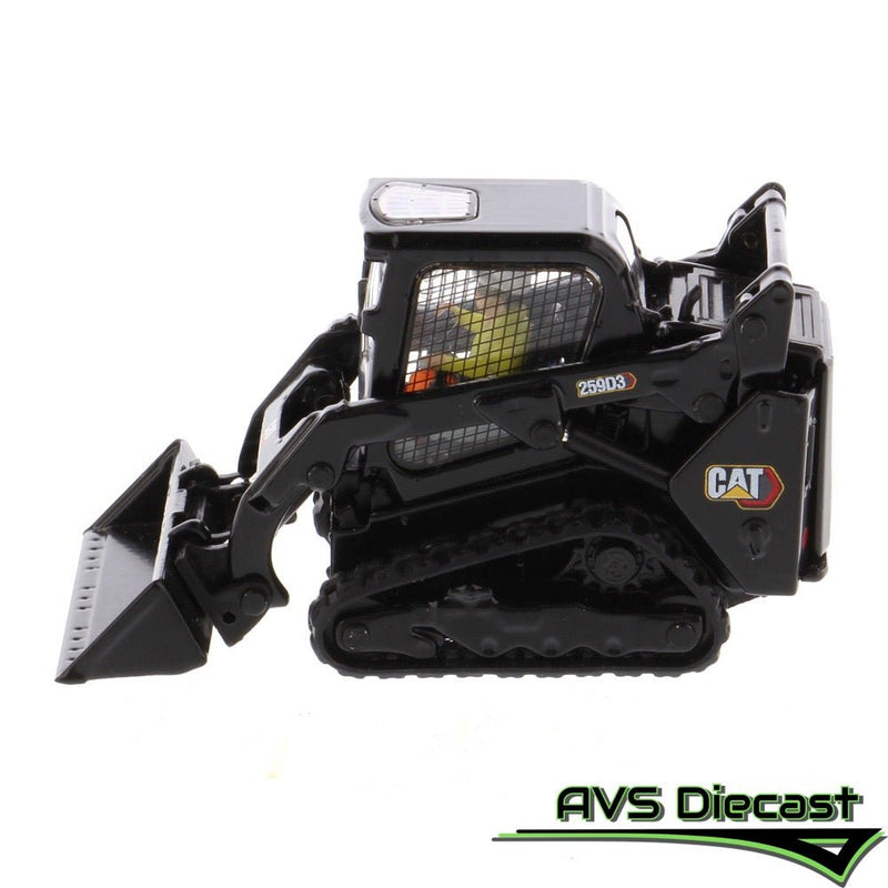 Caterpillar 259D3 Compact Track Loader with Special Black Paint 1:50 Scale Diecast 85677BK - Diecast Masters - AVS Diecast