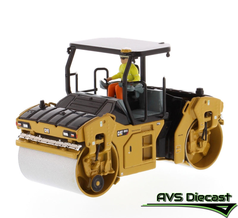 Caterpillar CB-13 Tandem Vibratory Roller with ROPS 1:50 Scale Diecast 85594 - Diecast Masters - AVS Diecast