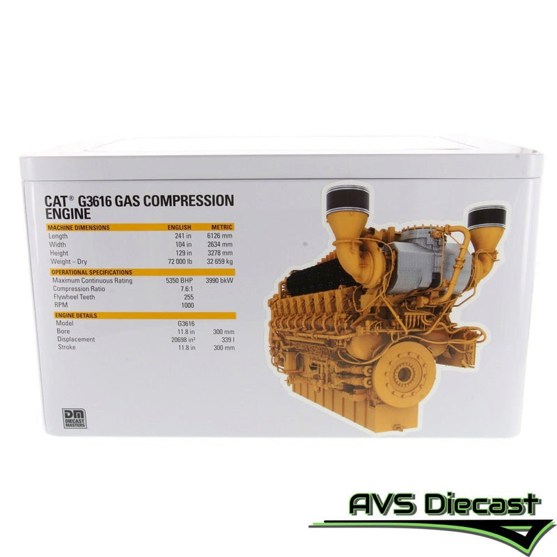 Caterpillar G3616 A4 Gas Compression Engine 1:25 Scale Diecast 85706 - Diecast Masters - AVS Diecast