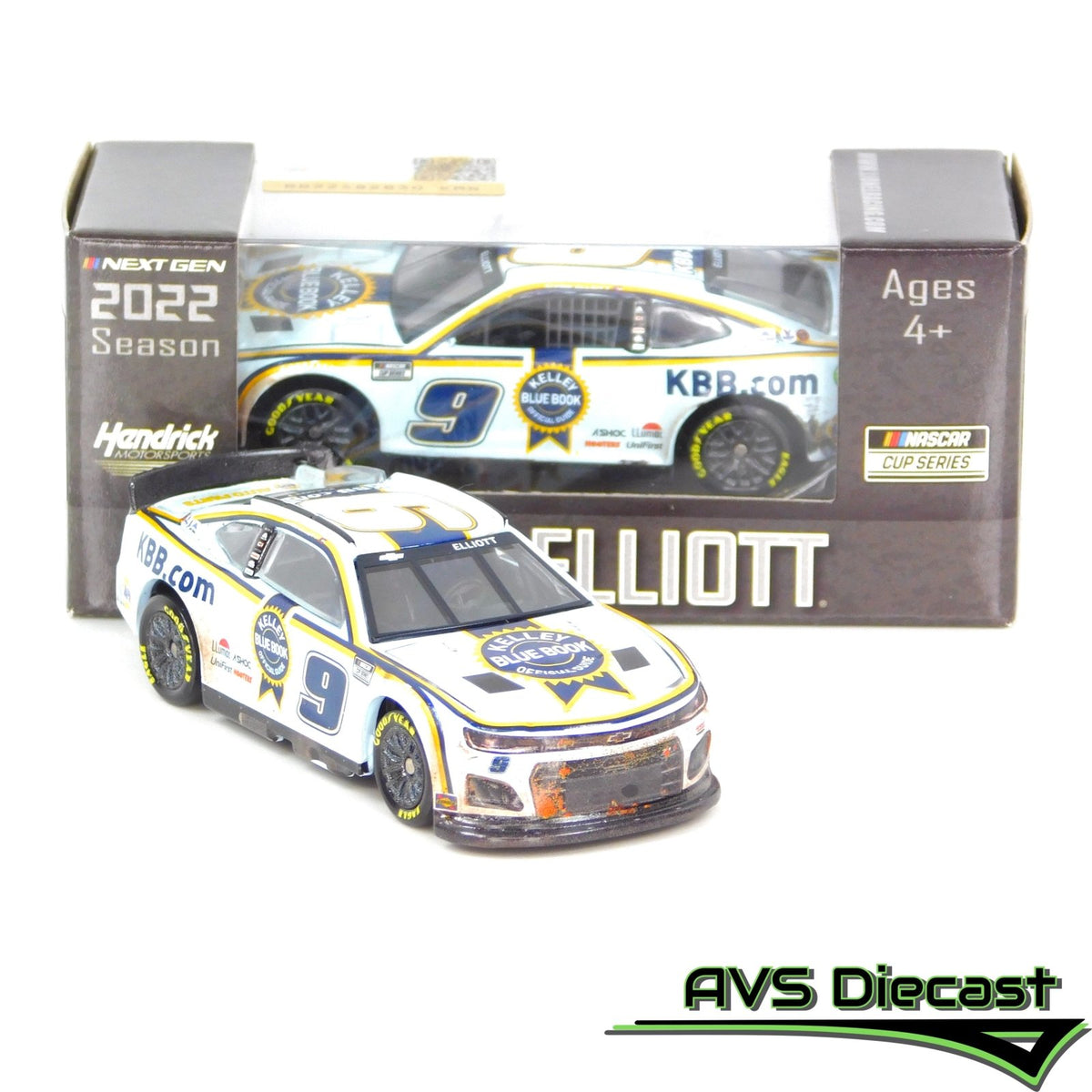 Chase Elliott 2022 Kelley Blue Book Bristol Dirt Raced Version 1:64 Na