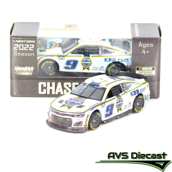 Chase Elliott 2022 Kelley Blue Book Bristol Dirt Raced Version 1:64 Nascar Diecast - Lionel Racing - AVS Diecast