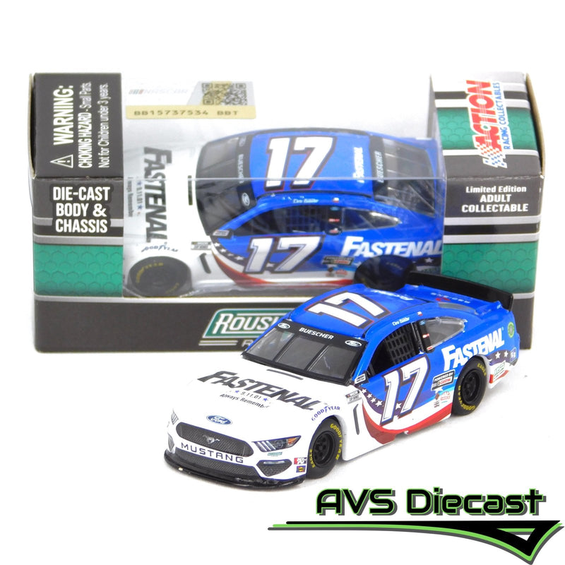Chris Buescher 2021 Fastenal 9/11 Tribute 1:64 Nascar Diecast Chassis Rubber Tires - Lionel Racing - AVS Diecast