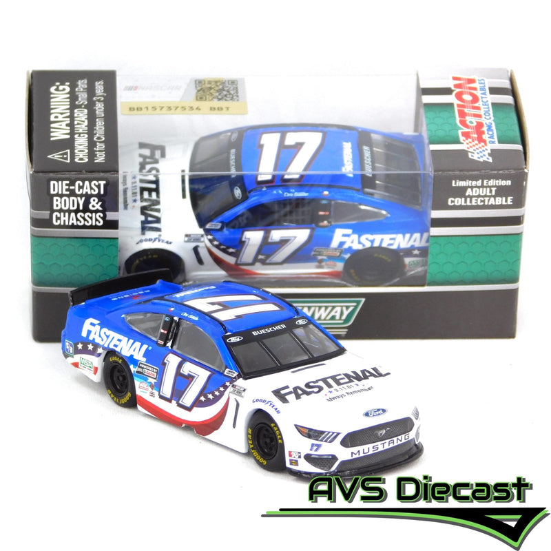 Chris Buescher 2021 Fastenal 9/11 Tribute 1:64 Nascar Diecast Chassis Rubber Tires - Lionel Racing - AVS Diecast
