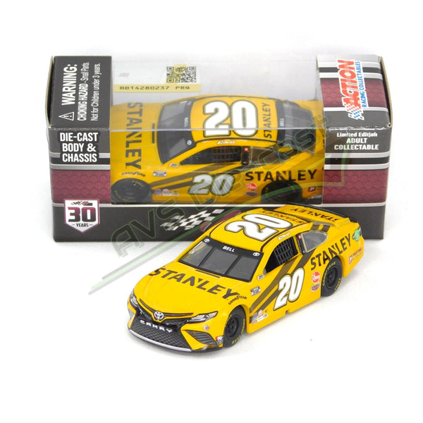 Christopher Bell 2021 Stanley 1:64 Nascar Diecast Chassis Rubber Tires - Lionel Racing - AVS Diecast