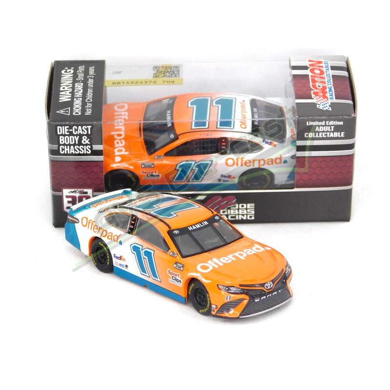 Denny Hamlin 2021 Offerpad 1:64 Nascar Diecast Chassis Rubber Tires - Lionel Racing - AVS Diecast