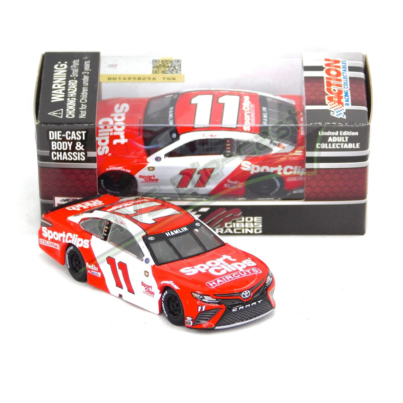 Denny Hamlin 2021 Sport Clips Throwback 1:64 Nascar Diecast Chassis Rubber Tires - Lionel Racing - AVS Diecast