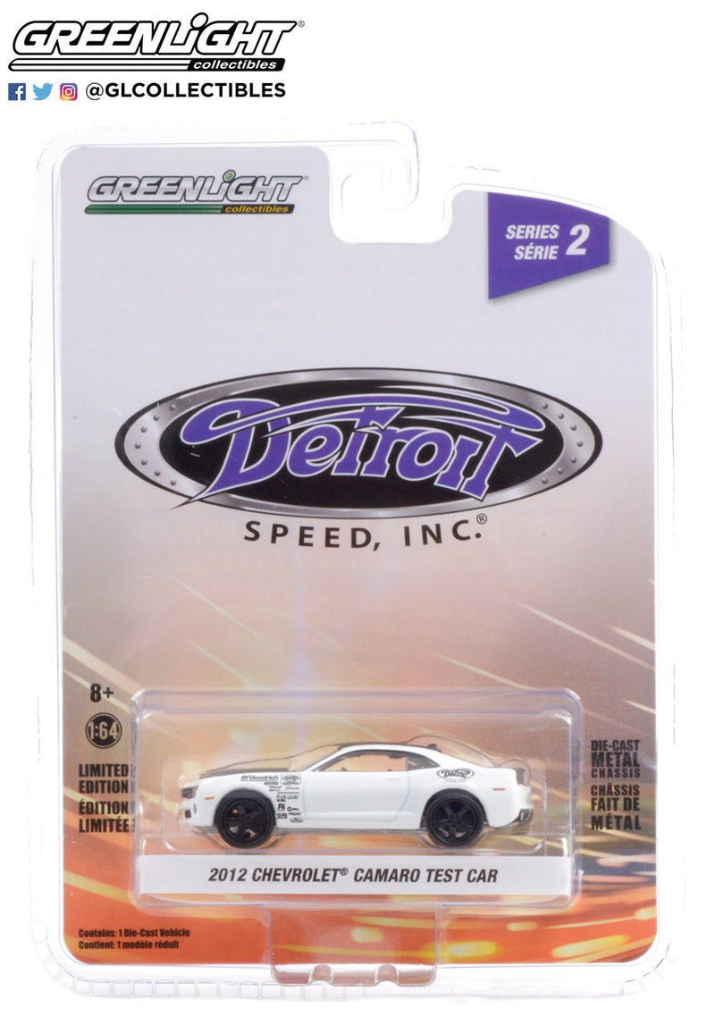 Detroit Speed 39070-F 2012 Chevrolet Camaro Test Car White Monster - Greenlight - AVS Diecast