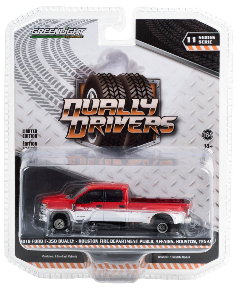 Dually Drivers 46110-D 2019 Ford F-350 Dually - Greenlight - AVS Diecast