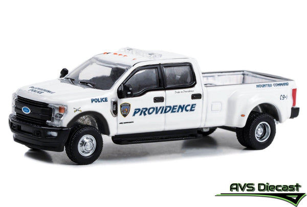 Dually Drivers 46120-E 2018 Ford F-350 Providence Police Department Rhode Island - Greenlight - AVS Diecast