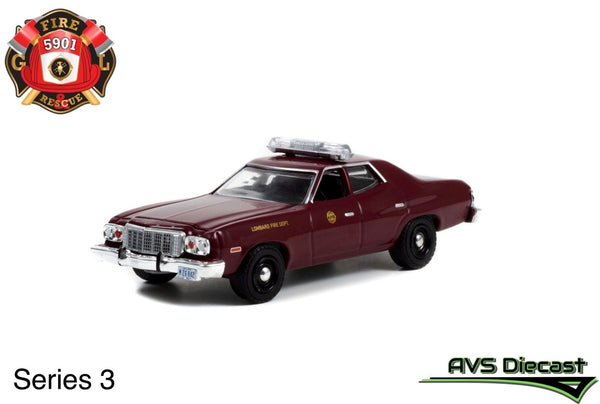 Fire & Rescue 67030-A 1976 Ford Torino - Greenlight - AVS Diecast