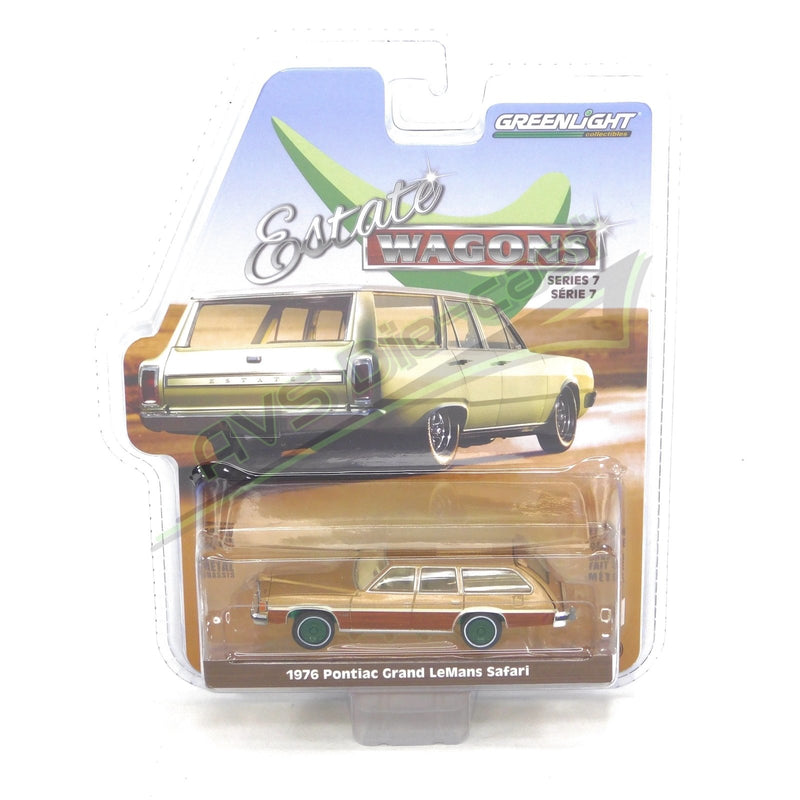 Green Machine Estate Wagons 36040-E 1976 Pontiac Grand LeMans Safari - Greenlight - AVS Diecast
