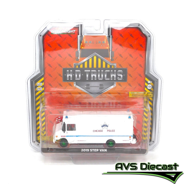 Green Machine H.D. Trucks 33230-C 2019 Step Van - Greenlight - AVS Diecast