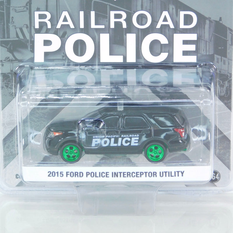 Green Machine Hobby Exclusive 30386 2015 Ford Police Interceptor Utility Union Pacific - Greenlight - AVS Diecast