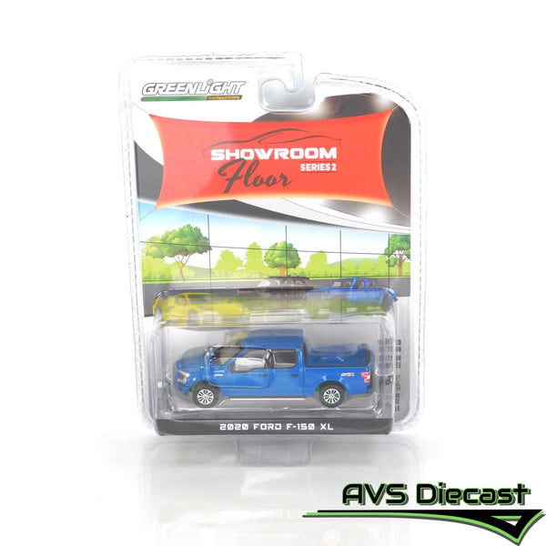 Green Machine Showroom Floor 68020-A 2020 Ford F-150 XL with STX Package 1:64 Diecast - Greenlight - AVS Diecast