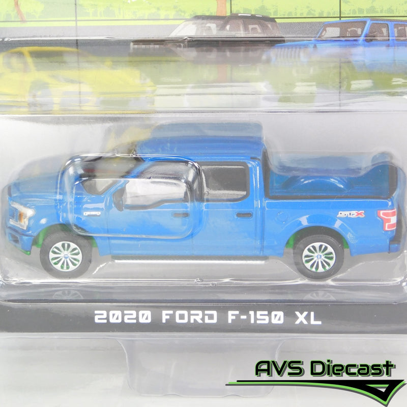 Green Machine Showroom Floor 68020-A 2020 Ford F-150 XL with STX Package 1:64 Diecast - Greenlight - AVS Diecast