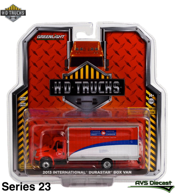 H.D. Trucks 33230-B 2013 International Durastar Box Van - Greenlight - AVS Diecast