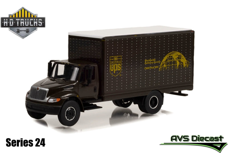 H.D. Trucks 33240-B 2013 International Durastar Box Van UPS - Greenlight - AVS Diecast