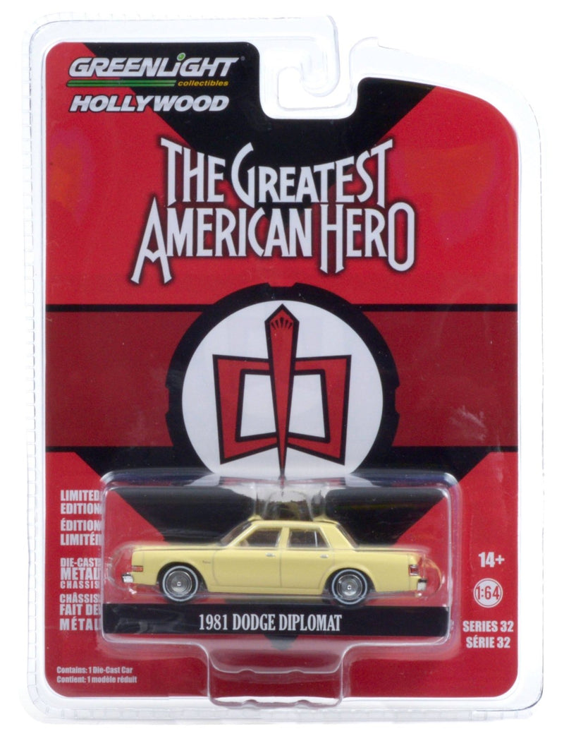 Hollywood 44920-A 1981 Dodge Diplomat The Greatest American Hero - Greenlight - AVS Diecast