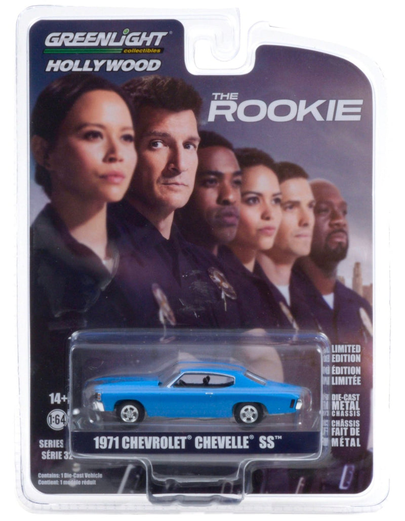Hollywood 44920-F 1971 Chevrolet Chevelle The Rookie - Greenlight - AVS Diecast