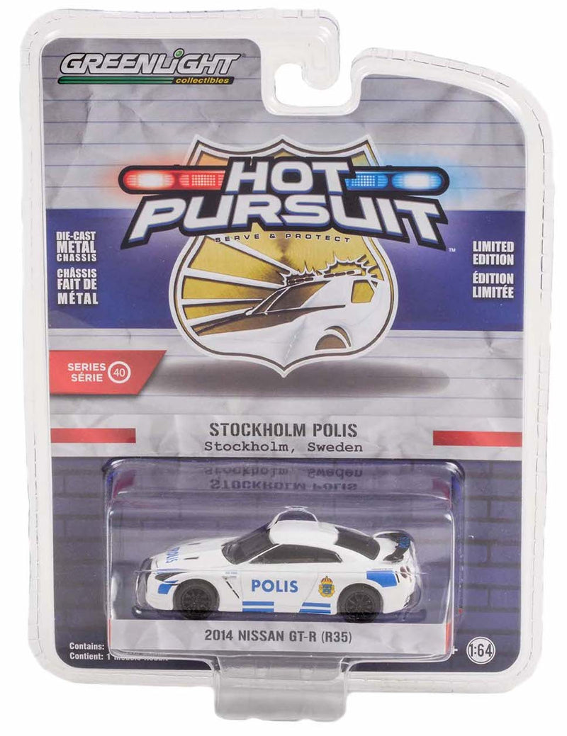 Hot Pursuit 42980-D 2014 Nissan GT-R (R35) - Greenlight - AVS Diecast