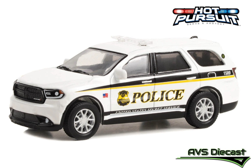Hot Pursuit Secret Service 43015-E 2018 Dodge Durango - Greenlight - AVS Diecast